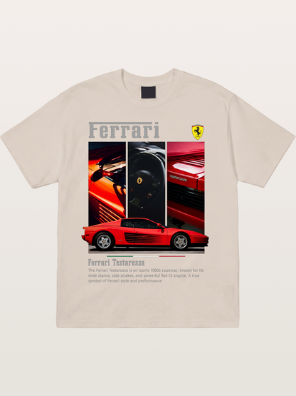 Ferrari Testarossa Classic Cotton T-shirt