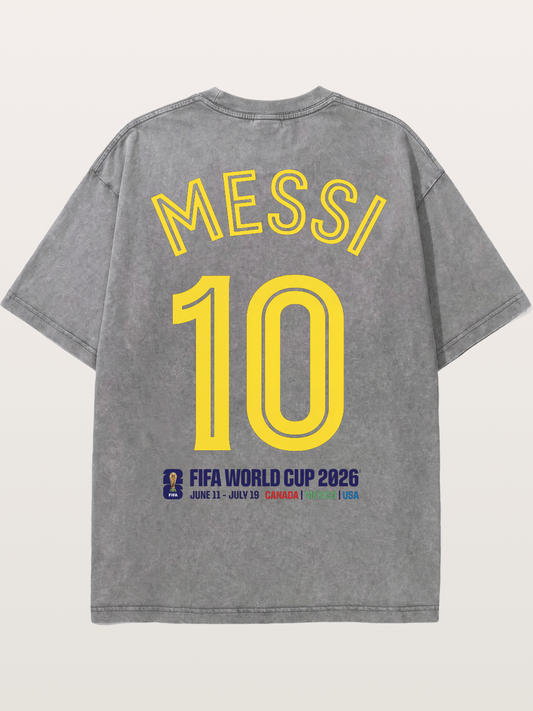 Messi 10 World Cup 2026 Washed T-shirt