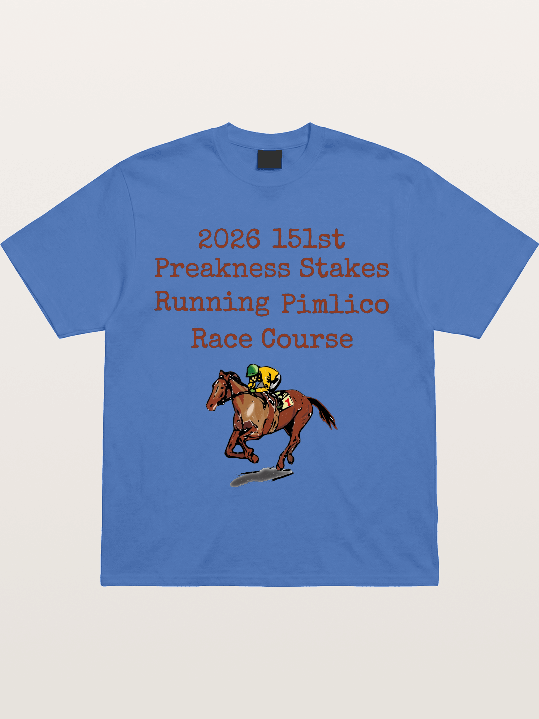 151st Preakness Yellow Silks Horse Gildan T-shirt