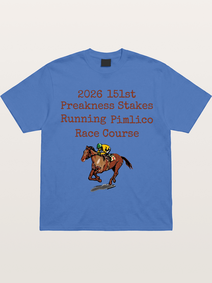 151st Preakness Yellow Silks Horse Gildan T-shirt