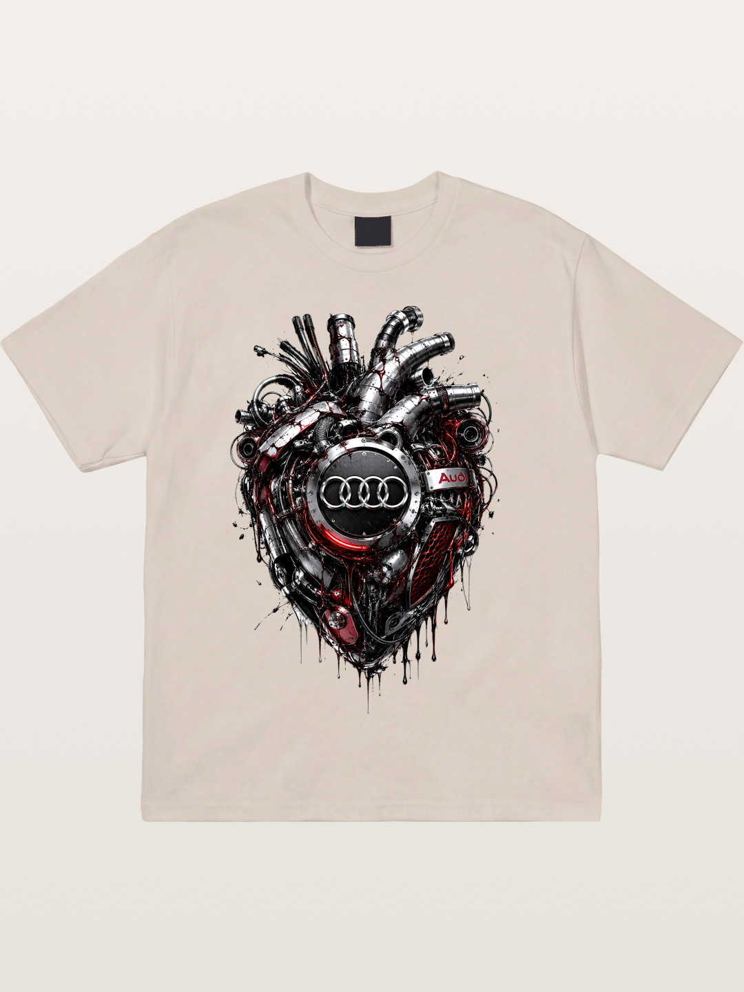 Audi Mechanical Heart Poster Cotton T-shirt