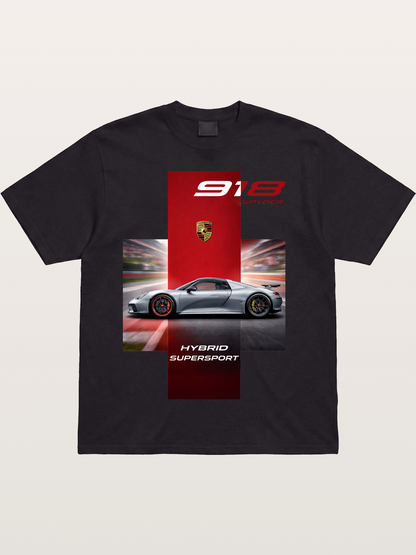 Porsche 918 Spyder Hybrid Supersport Cotton T-shirt