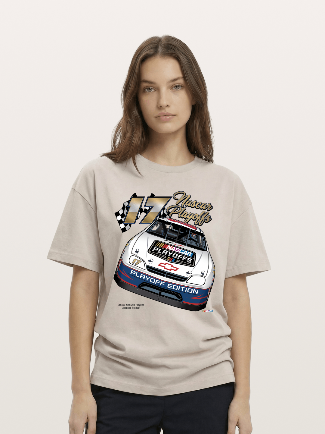 17 Playoff Edition Race Car Cotton T-shirt