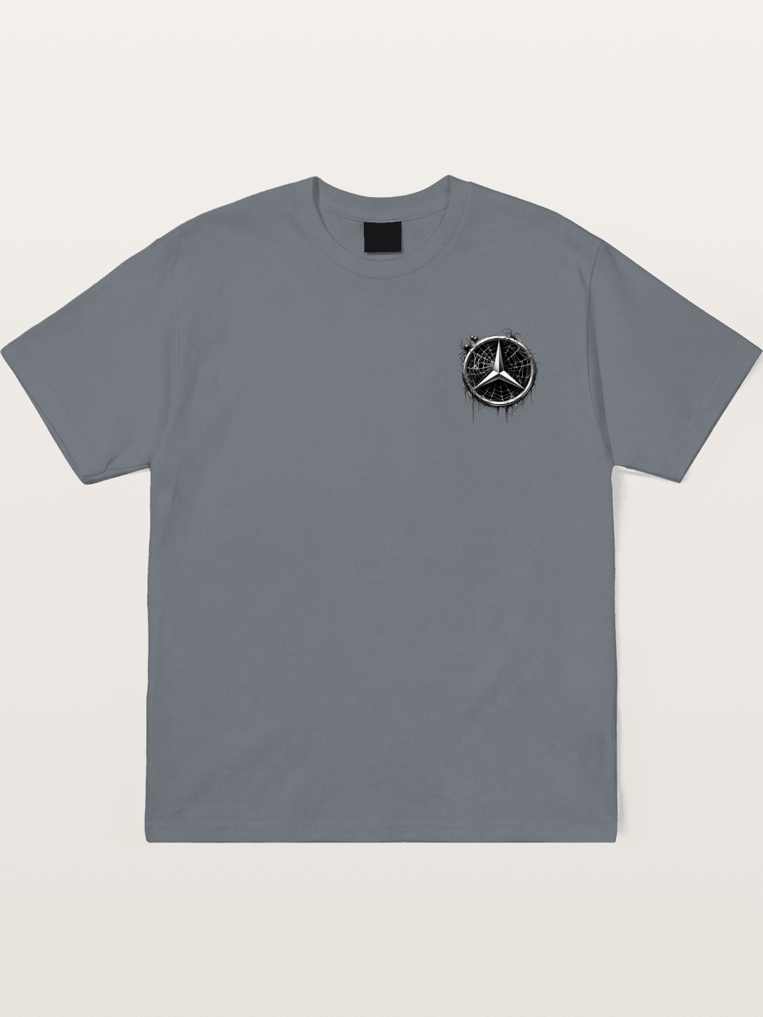 Mercedes Spider Web Logo Art Cotton T-shirt