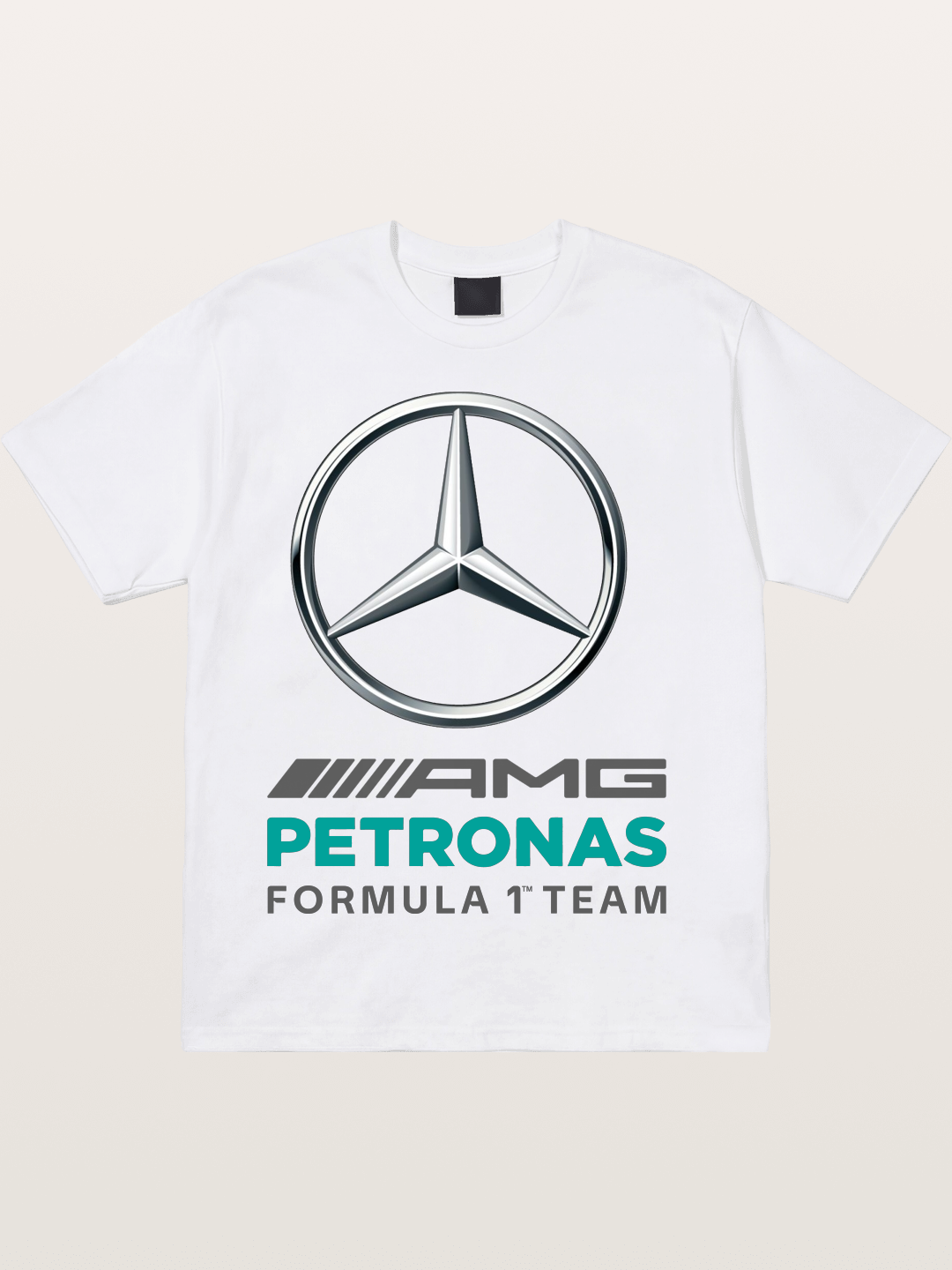 F1 Mercedes Petronas Team Logo Cotton T-shirt