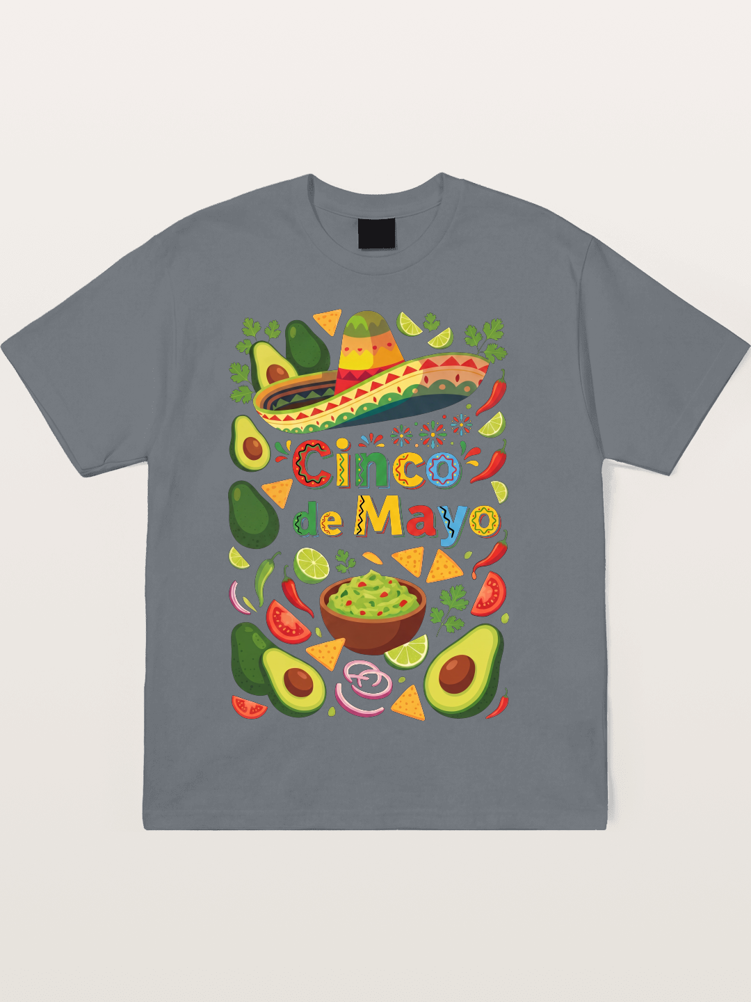 Mexican Avocado Tortilla Feast Cotton T-shirt