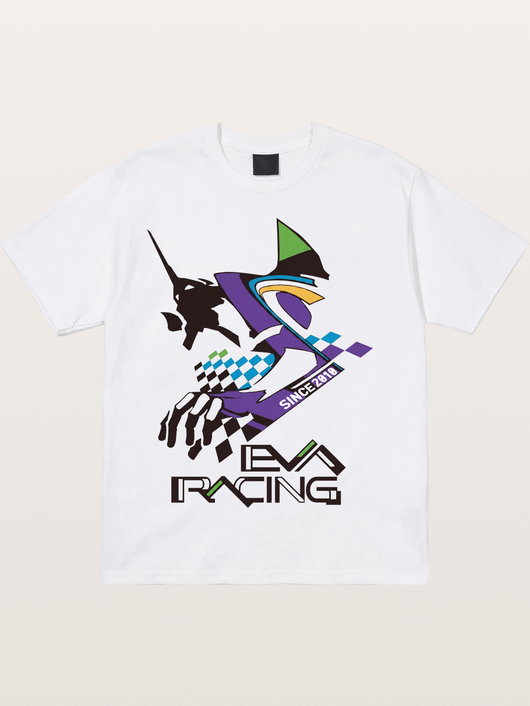 Eva Racing Checkered Flag Cotton T-shirt