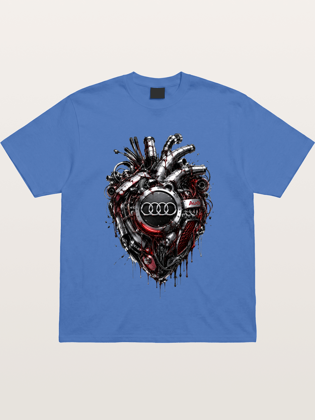 Audi Mechanical Heart Poster Gildan T-shirt