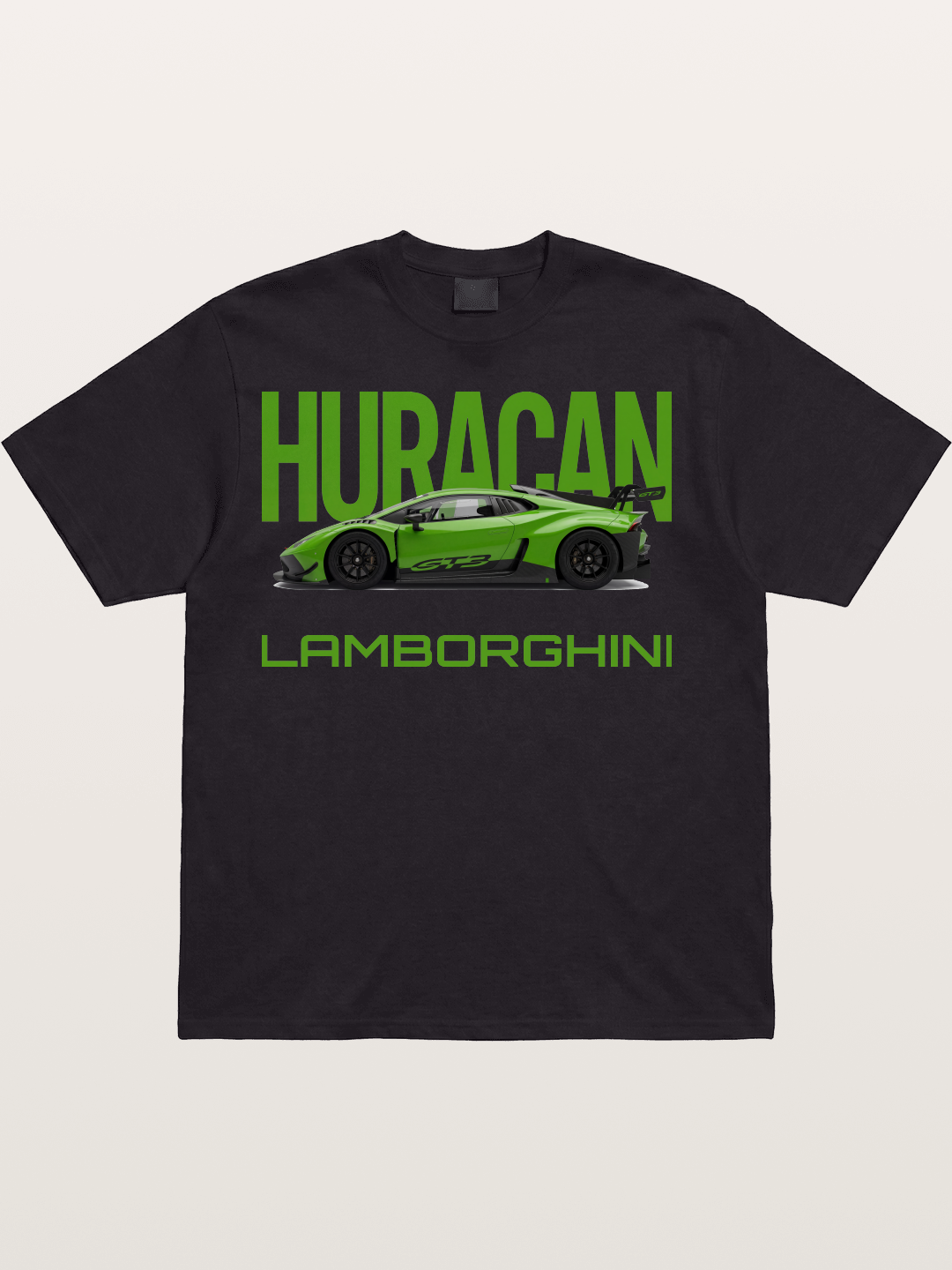 Huracan Green Cotton T-shirt