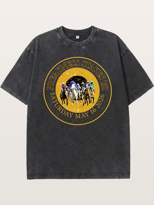 Pimlico Race Course Saturday May 16 Washed T-shirt