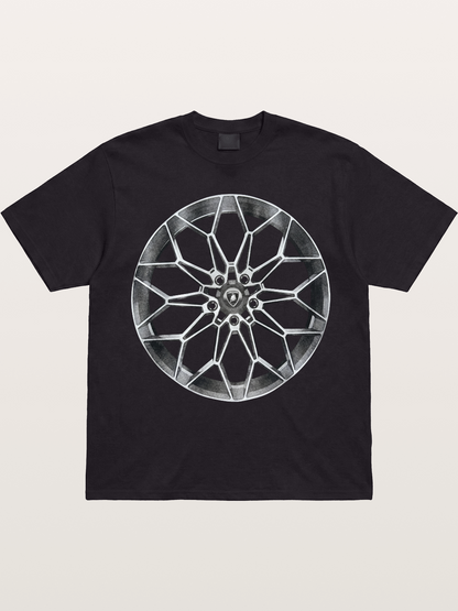 Lamborghini Multi-Spoke Alloy Wheel Gildan T-shirt