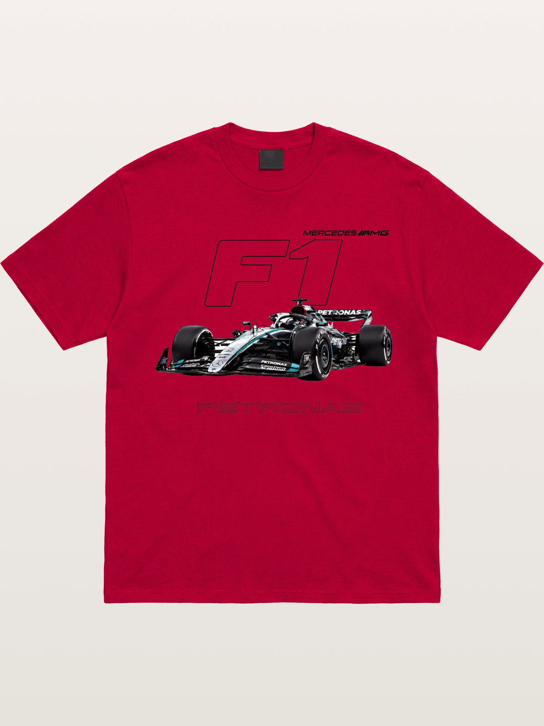 Mercedes F1 Formula Car Print Gildan T-shirt