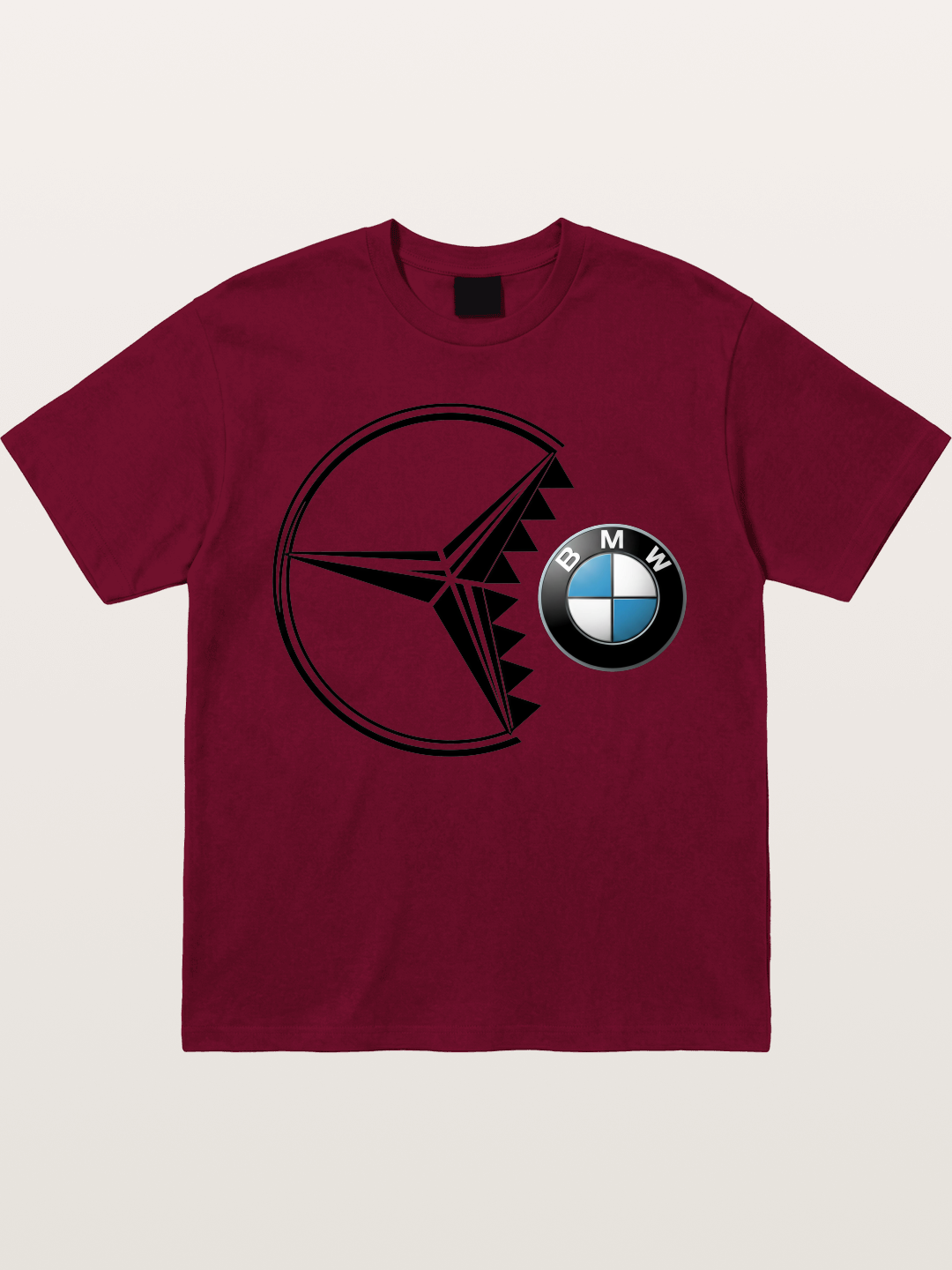 Mercedes vs BMW Logo Art Gildan T-shirt