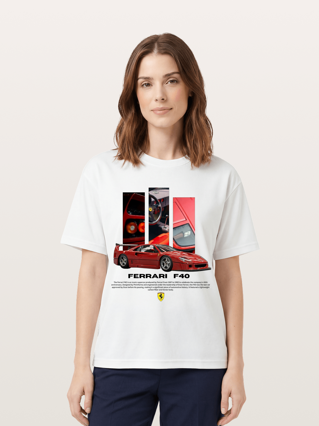 Vertical F40 Cotton T-shirt
