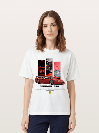 Vertical F40 Cotton T-shirt