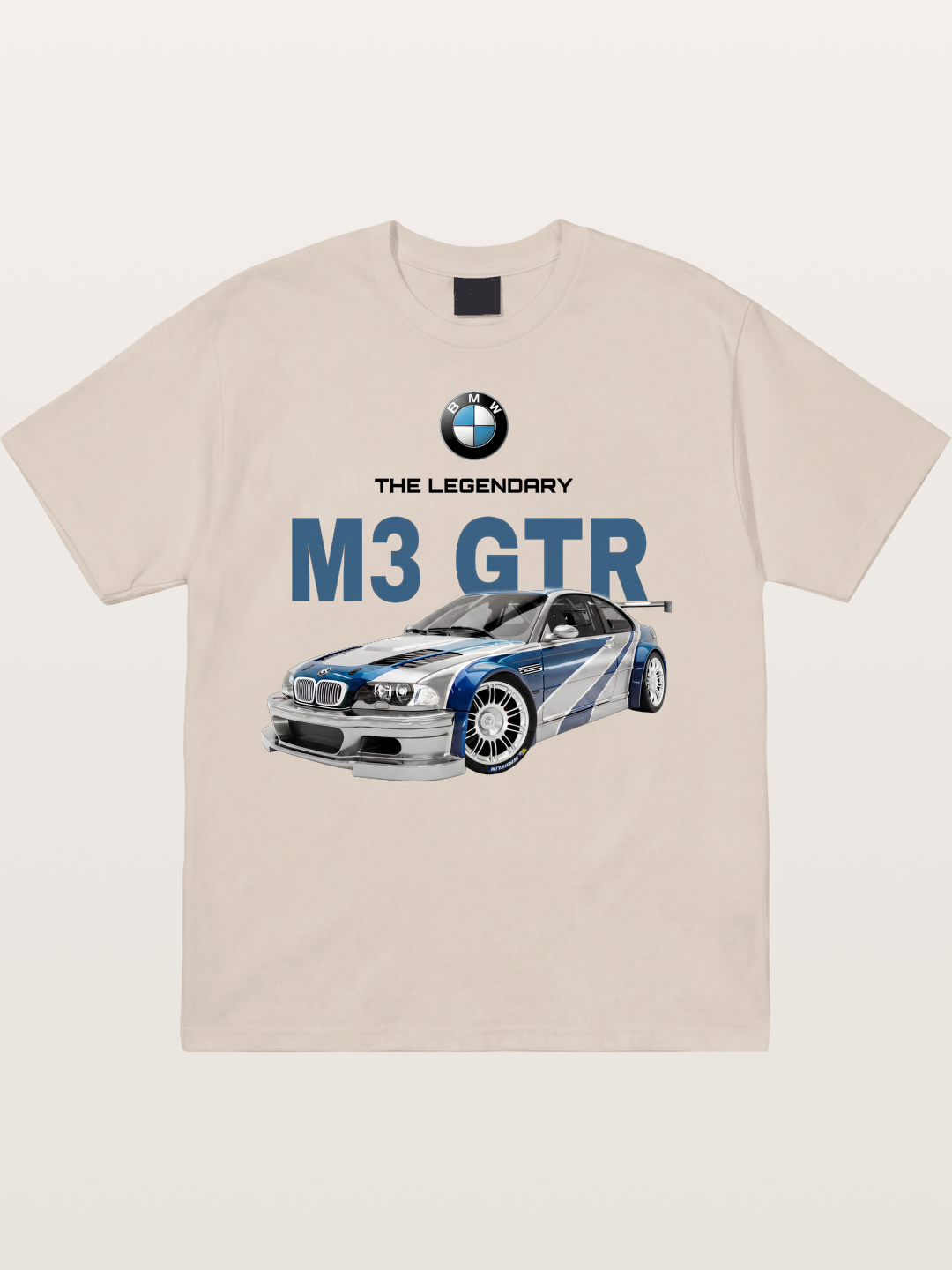 BMW M3 GTR Legend Print Cotton T-shirt