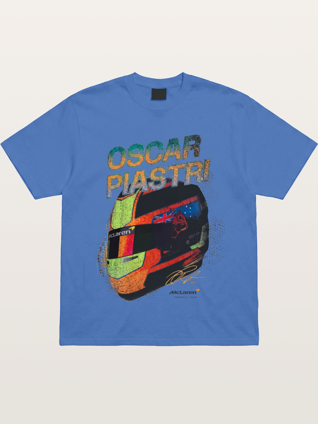 Oscar Piastri McLaren Helmet Gildan T-shirt