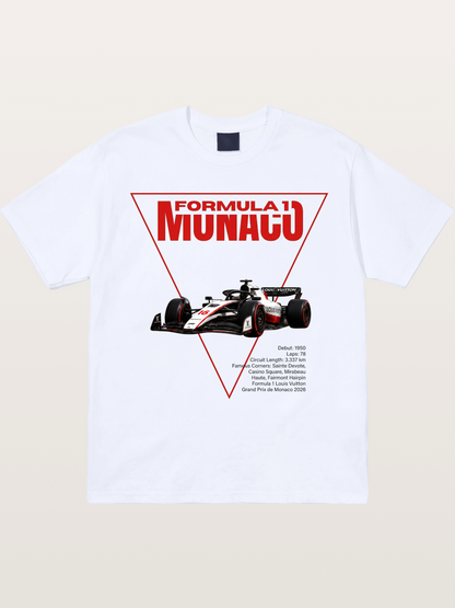 Red Triangle F1 Monaco Artwork Gildan T-shirt