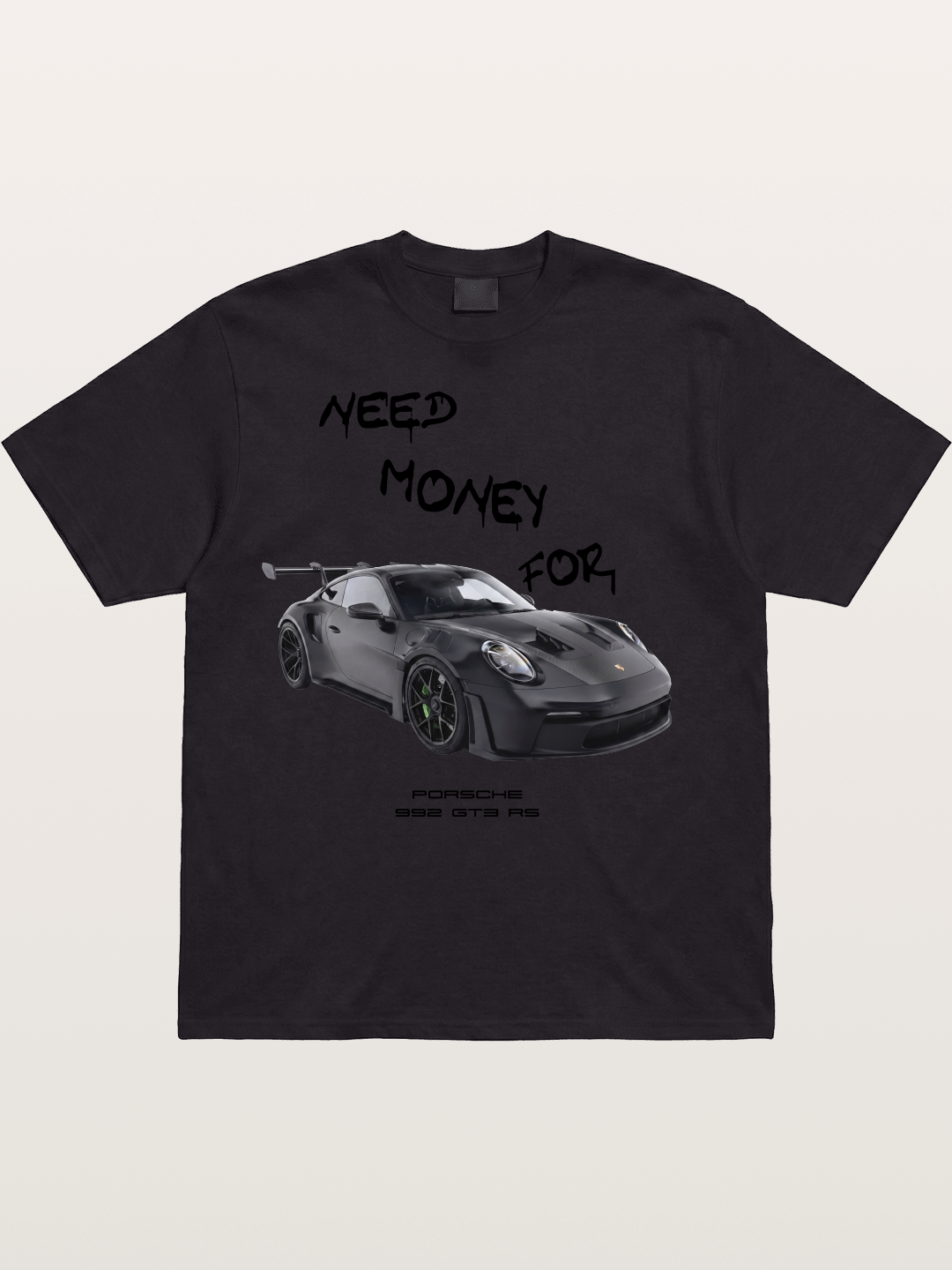 Porsche 992 GT3 RS Need Money Cotton T-shirt....