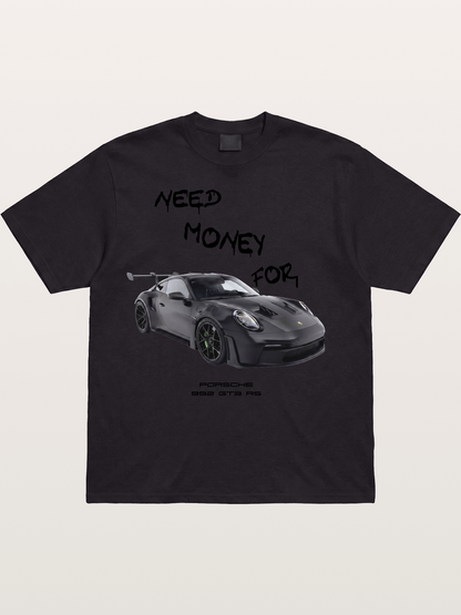Porsche 992 GT3 RS Need Money Cotton T-shirt....