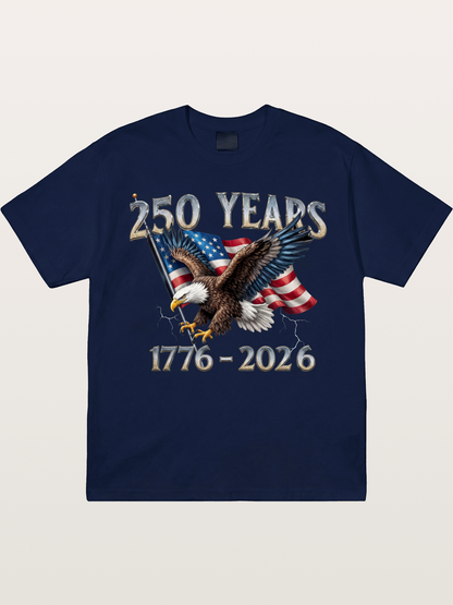 American Eagle 250th Anniversary Flag Gildan T-shirt