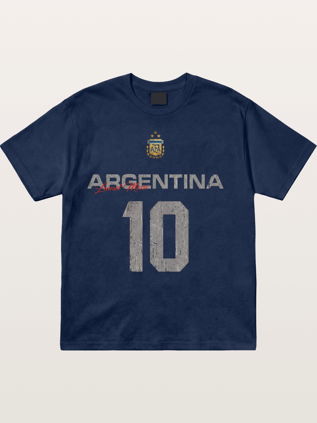 Argentina Messi 10 Retro Cotton T-shirt