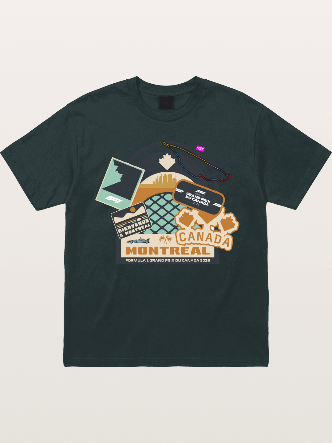 Montreal Canada GP 2026 Collage Gildan T-shirt