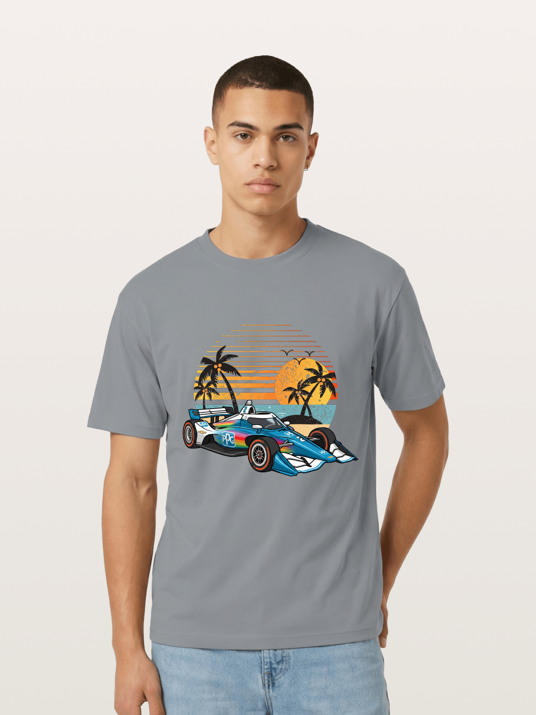 Palm Sunset Indy Car Classic Gildan T-shirt