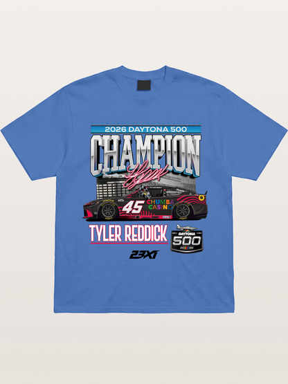 Tyler Reddick Daytona 500 Champion Print Gildan T-shirt