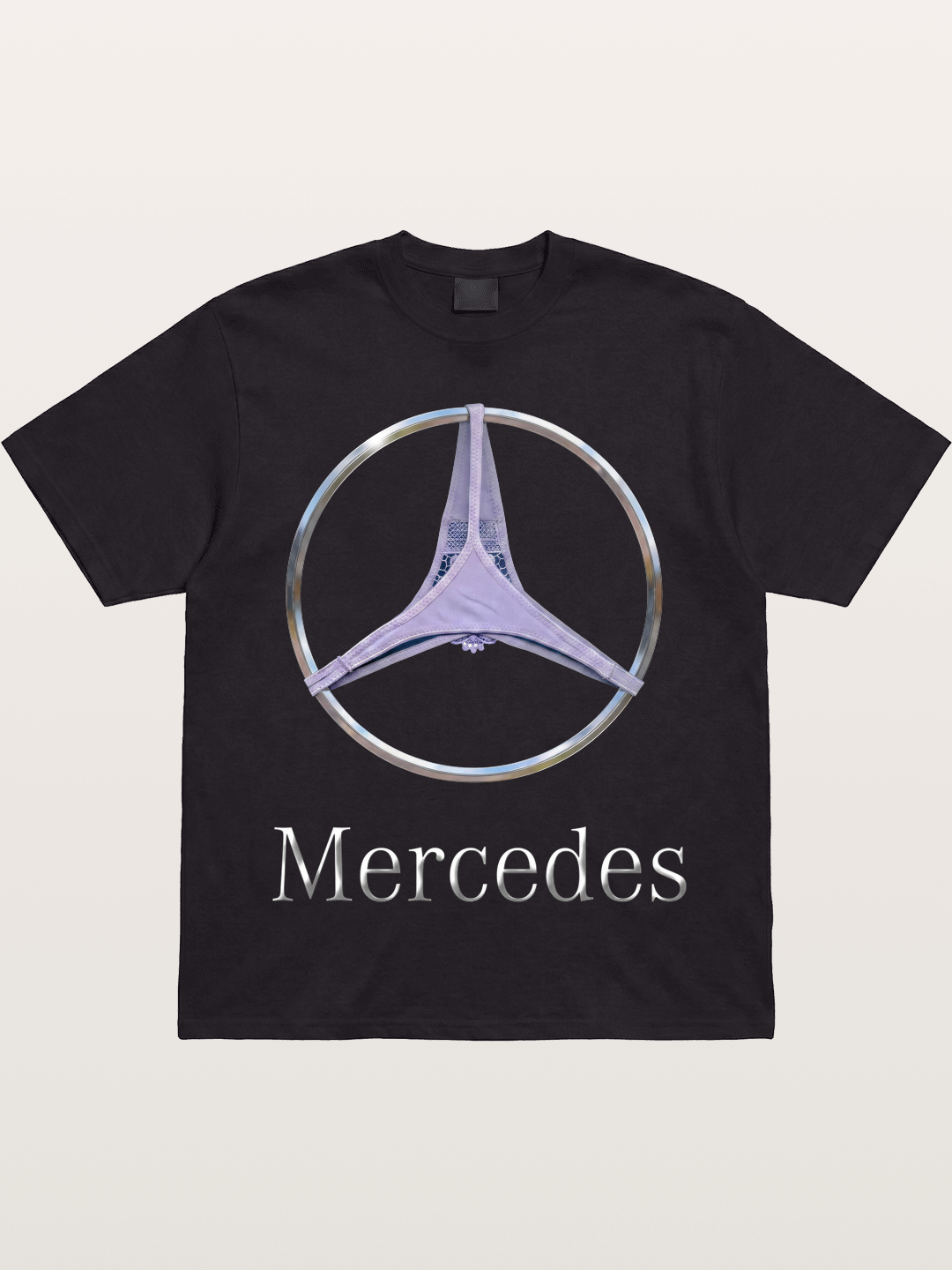 Mercedes Logo Thong Print Gildan T-shirt