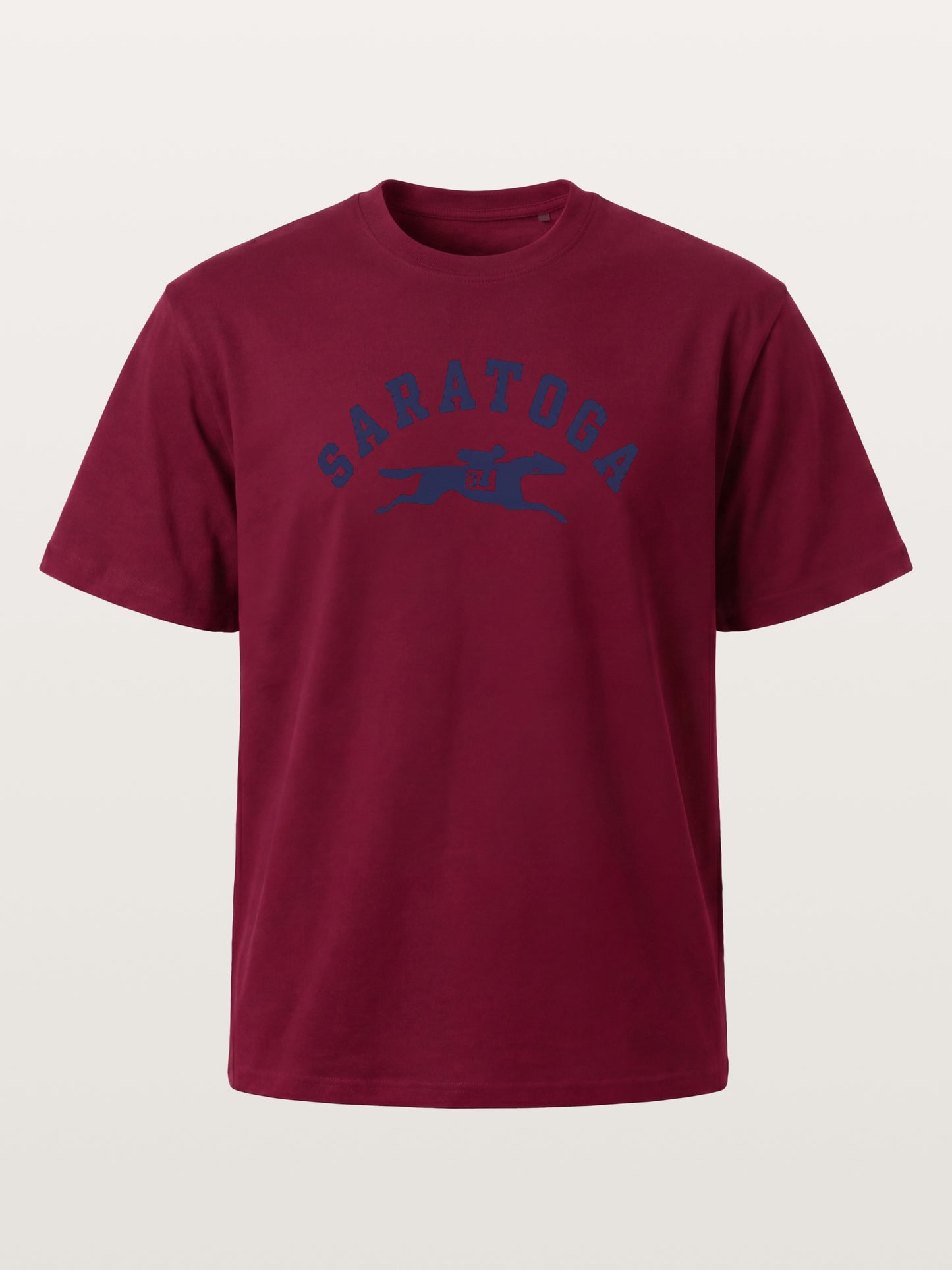 Saratoga Navy Horse Racing Mark Gildan T-shirt