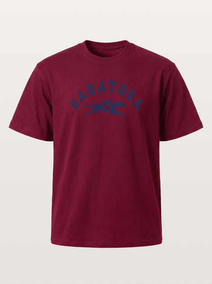 Saratoga Navy Horse Racing Mark Gildan T-shirt