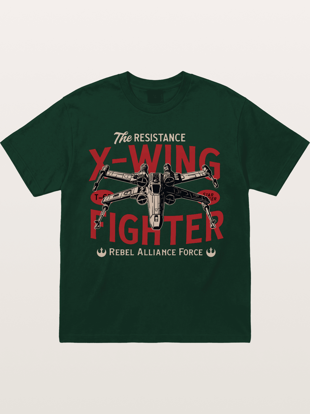 Resistance X-Wing Fighter Retro Design Gildan T-shirt