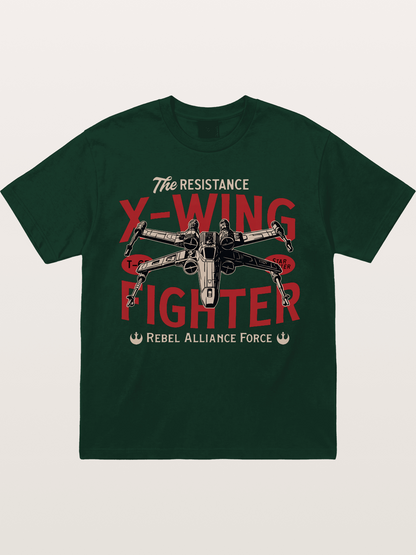 Resistance X-Wing Fighter Retro Design Gildan T-shirt