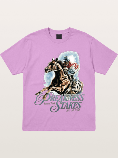 Preakness Stakes Jockey Poster Gildan T-shirt