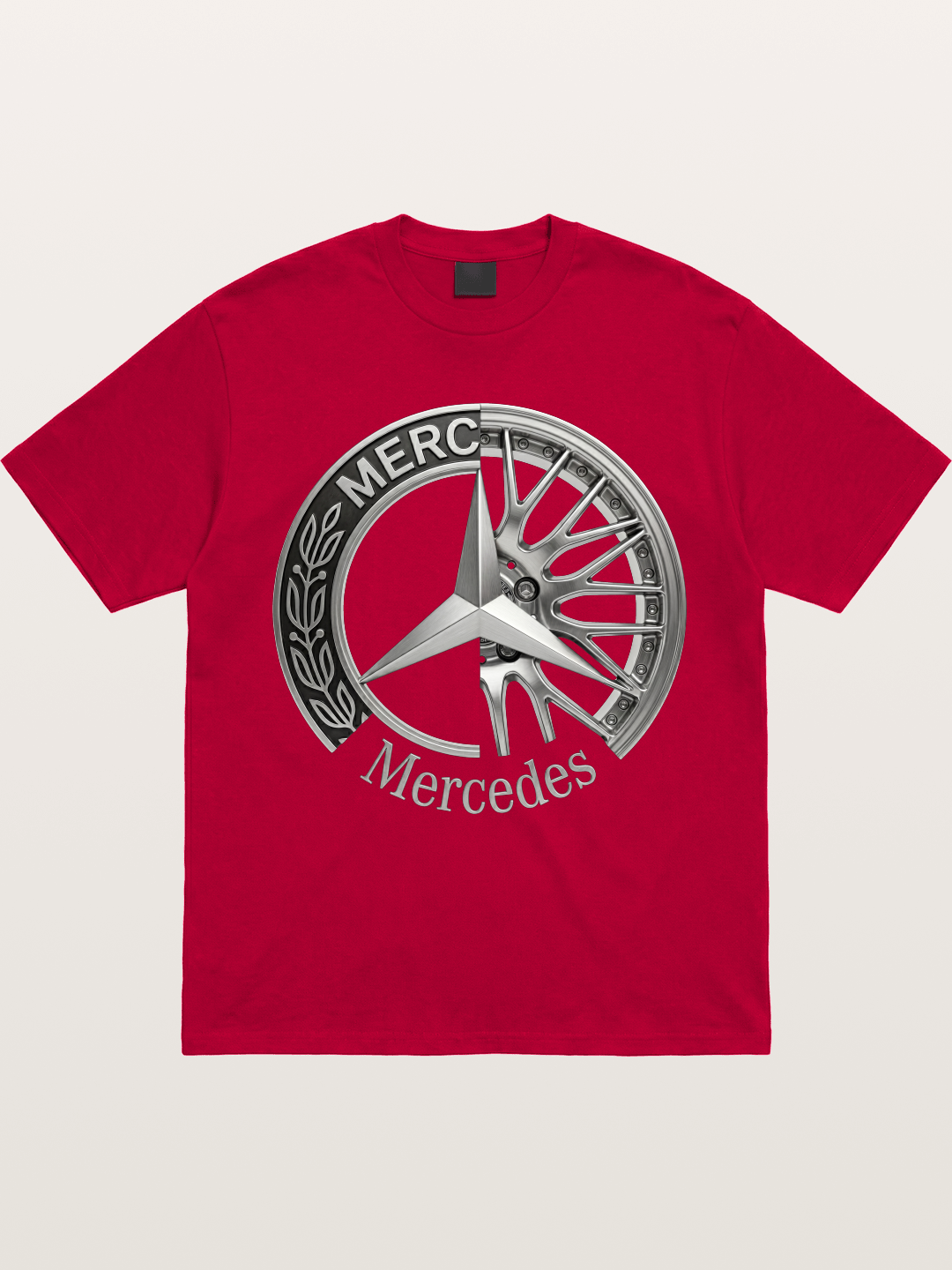 Mercedes Benz Wheel Emblem Art Gildan T-shirt