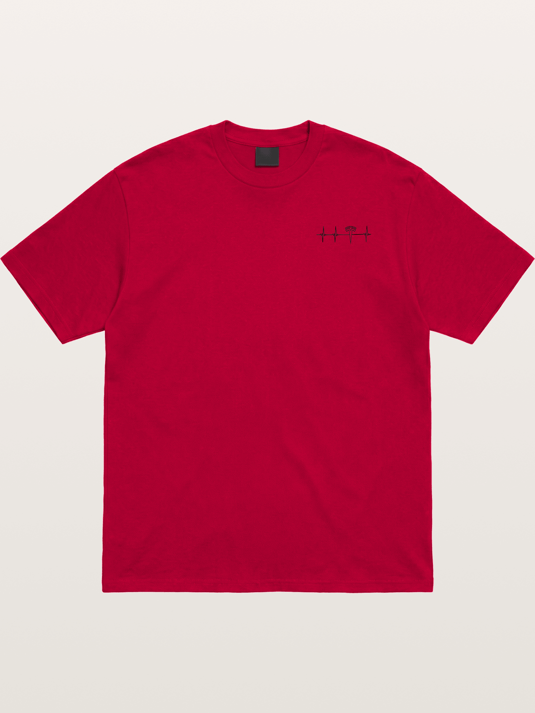 Tesla Logo Heartbeat Sticker Gildan T-shirt