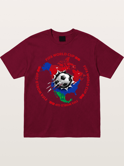 Soccer Ball Americas Burst Design Gildan T-shirt