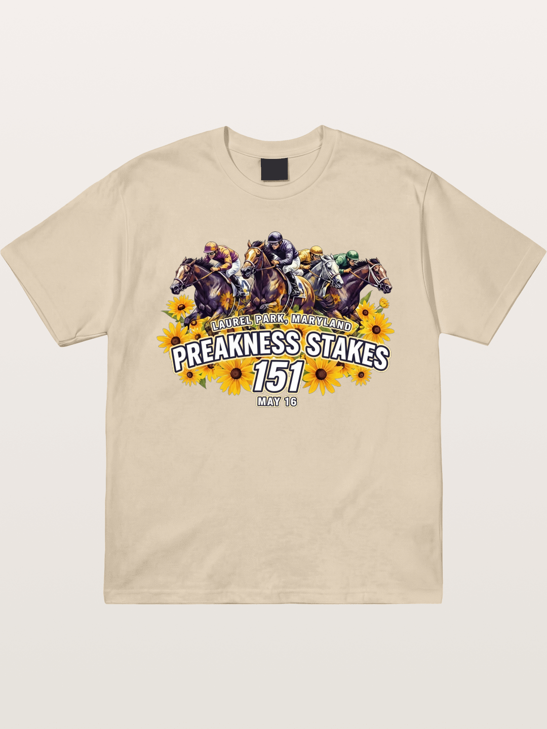 Preakness 151 Sunflower Racing Art Gildan T-shirt