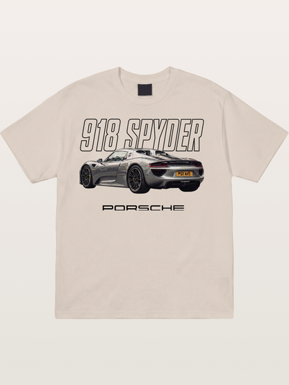 Porsche 918 Spyder Graphic Art Cotton T-shirt