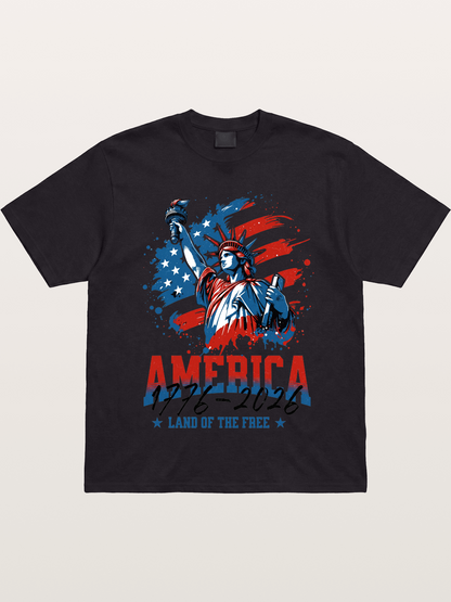 Statue Of Liberty 1776-2026 Gildan T-shirt