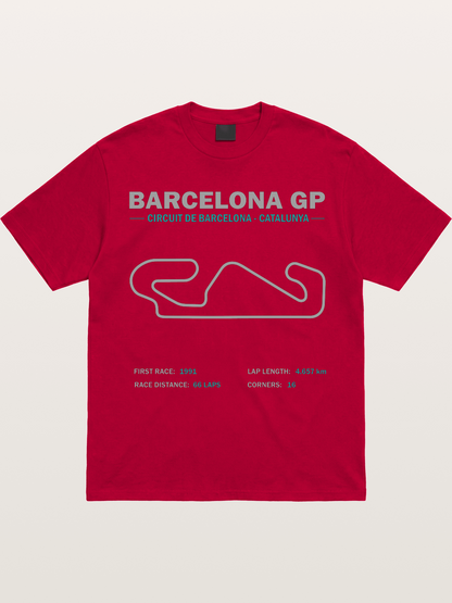 Catalunya GP Track Spec Outline Gildan T-shirt