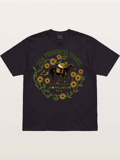 Preakness Stakes Laurel Wreath Badge Cotton T-shirt