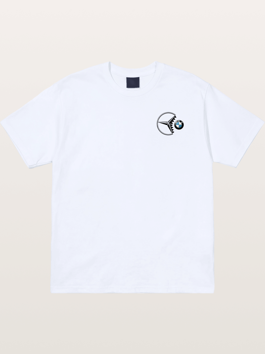 Mercedes vs BMW Logo Art Gildan T-shirt