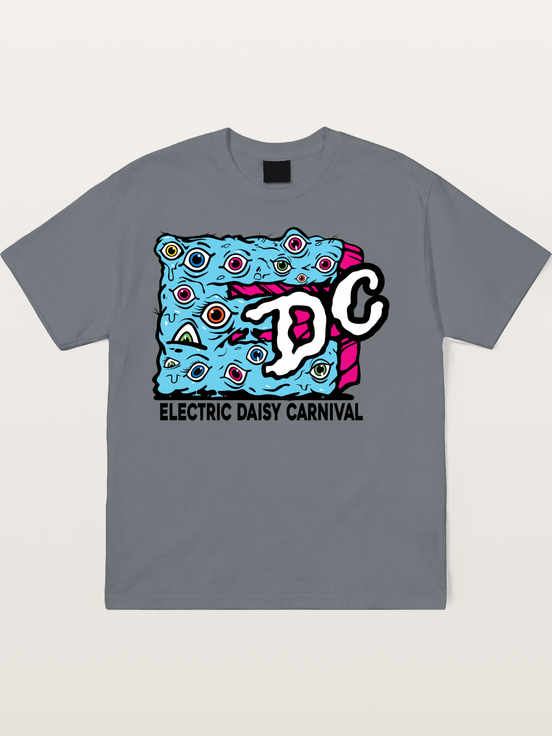 EDC Trippy Eye Daisy Print Cotton T-shirt
