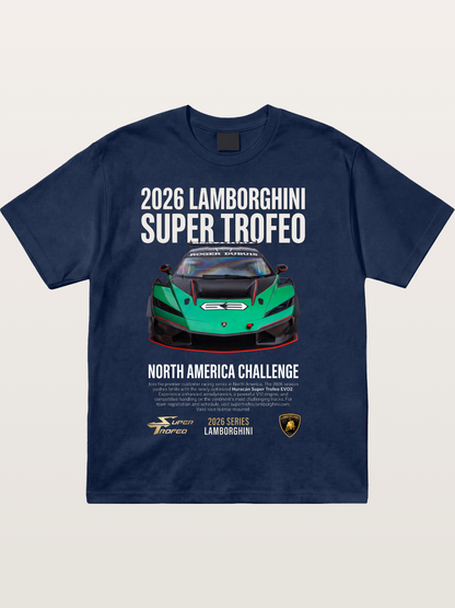 Lamborghini Huracan Green Race Car Cotton T-shirt
