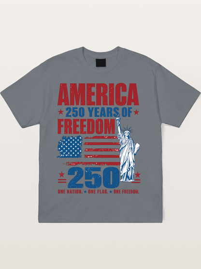 America 250 Liberty Graphic Cotton T-shirt