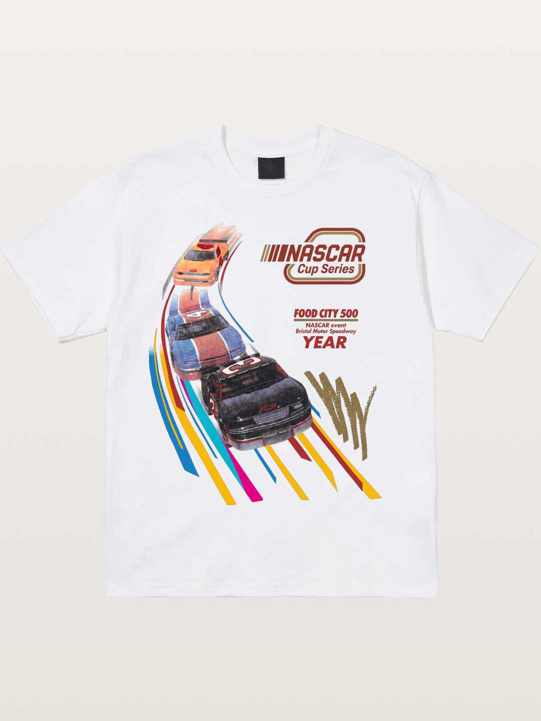 Vintage NASCAR Race Graphic Cotton T-shirt