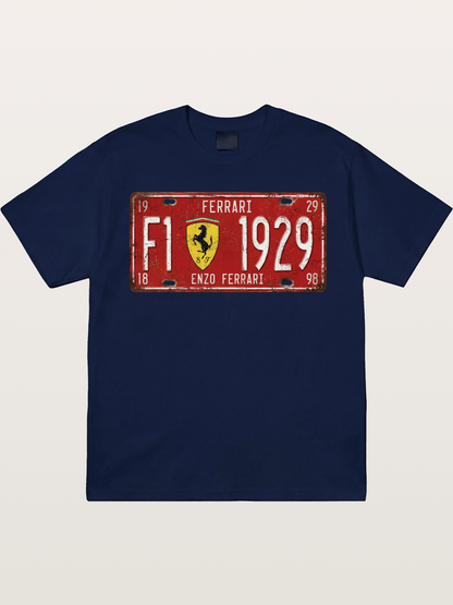 license plate Gildan T-shirt