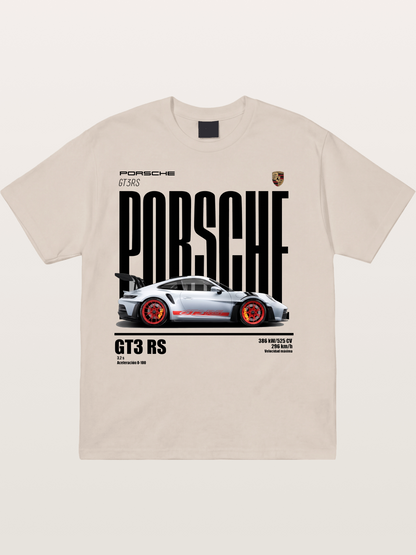 Porsche 911 GT3RS Widebody Sports Car Cotton T-shirt